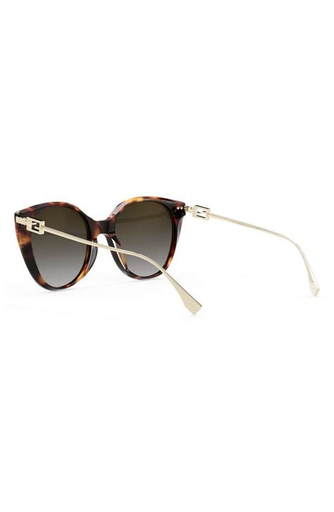 fendi circle stud sunglasses|Fendi 54mm Round Sunglasses .